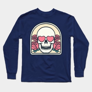 Romantic skull couple Long Sleeve T-Shirt